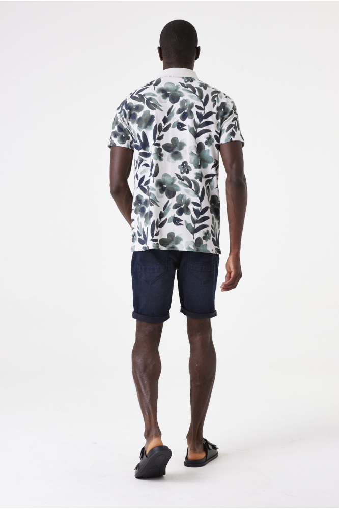POLO MET PRINT F51020 2540 ASH GREY